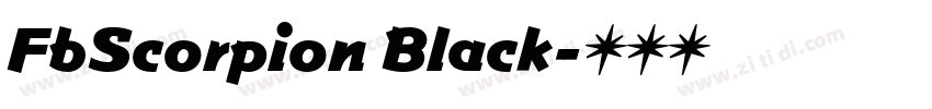 FbScorpion Black字体转换